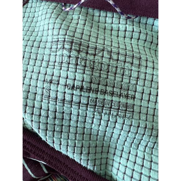 PATAGONIA Capilene Midweight Crewneck Purple Green Stripe Small - Picture 4 of 7